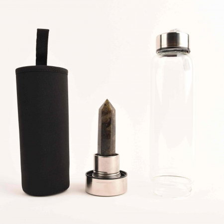 Sticla de apa cu varf de cristal Ametist – 550 ml [2]