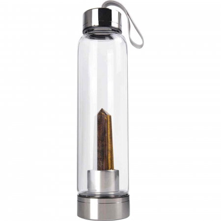 Sticla de apa cu varf de cristal Ametist – 550 ml [0]