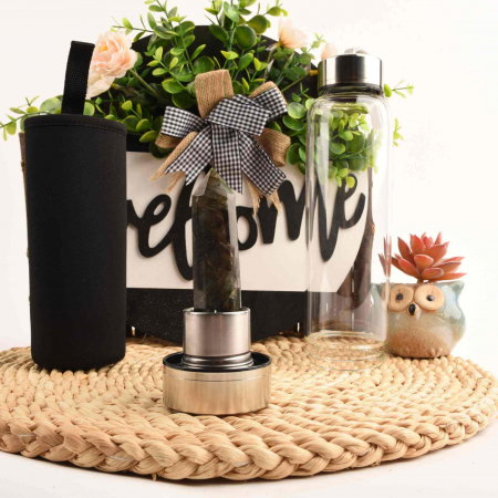 Sticla de apa cu varf de cristal Ametist – 550 ml [1]