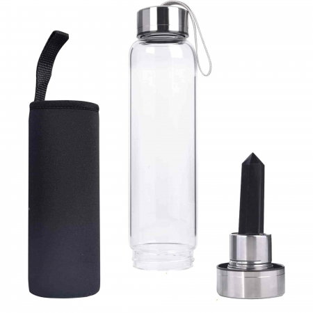 Sticla de apa cu varf de cristal Ametist – 550 ml [5]