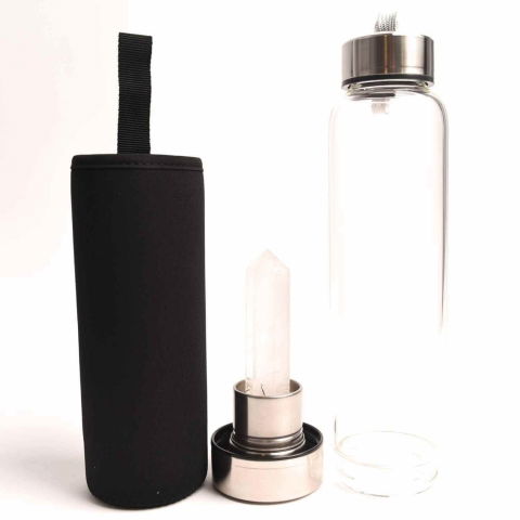 Sticla de apa cu varf de cristal Ametist – 550 ml [6]