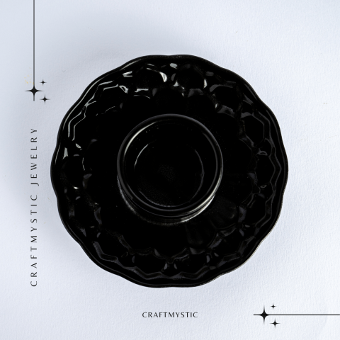 Suport design lotus negru – Pentru accesorii purificare si echilibru energetic [2]