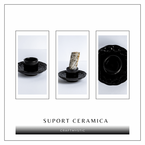 Suport design lotus negru – Pentru accesorii purificare si echilibru energetic [8]