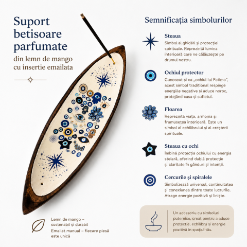 Suport Betisoare Parfumate Arborele Protectiei din Lemn de Mango – Armonie si Echilibru [5]