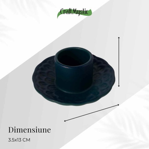 Suport Ceramica pentru Ritualuri de Purificare si Aromaterapie – Model Stabil si Termorezistent [3]