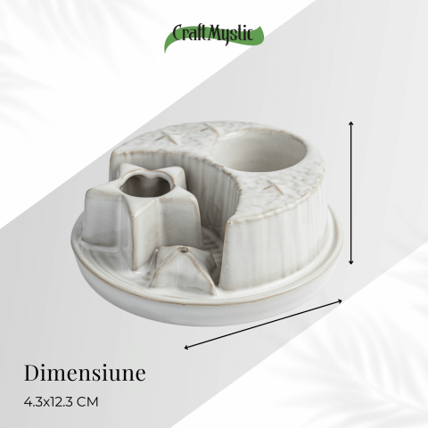 Suport ceramic 3 in 1 – Palo Santo, Salvie si Betisoare parfumate [4]