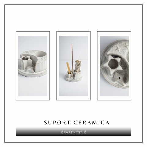 Suport ceramic 3 in 1 – Palo Santo, Salvie si Betisoare parfumate [5]