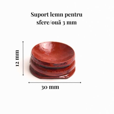 Suport lemn rotativ pentru sfere oua si obiecte sferice– Expunere eleganta si rotativa [5]