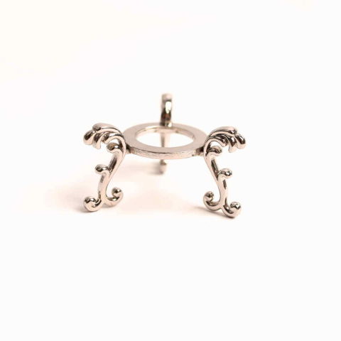 Îngeri și Simboluri Spirituale - Suport Metalic pentru Sfere, Oua, Pietre – Design Dublu Elegant