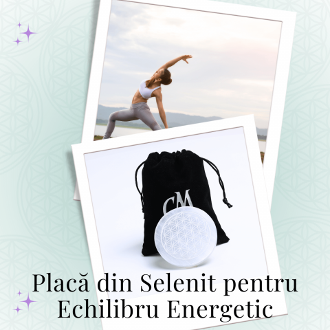 Placa din Selenit Natural pentru Curatare si Incarcare Cristale - Energie Pura [7]