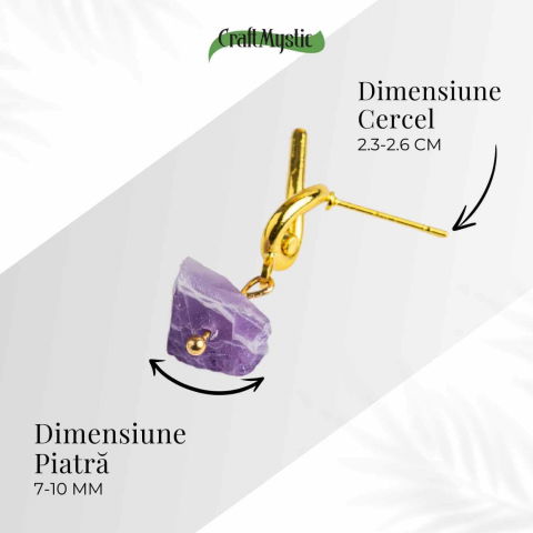 Talisman al Claritatii – Cercei cu Ametist si Nod Elegant [3]