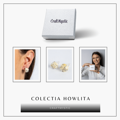 Cercei cu piatra Howlita – Minimalism cu energie linistitoare [7]