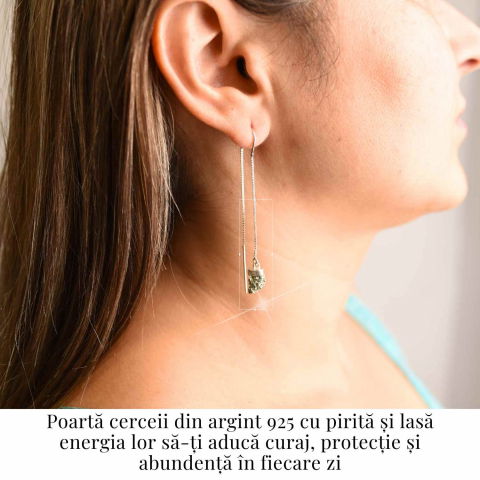 Cercei lungi din argint 925 cu pirita – Stralucire si incredere [1]