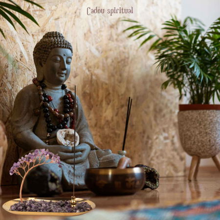 Suport pentru Betisoare Parfumate cu Arbore din Cristale de Ametist: Infuzeaza-ti Spatiul cu Energie si Parfum [4]