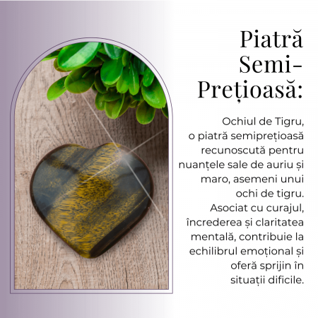 Inima Sculptata Manual de 48-53mm din Ochi de Tigru Curcubeu Naturala [3]