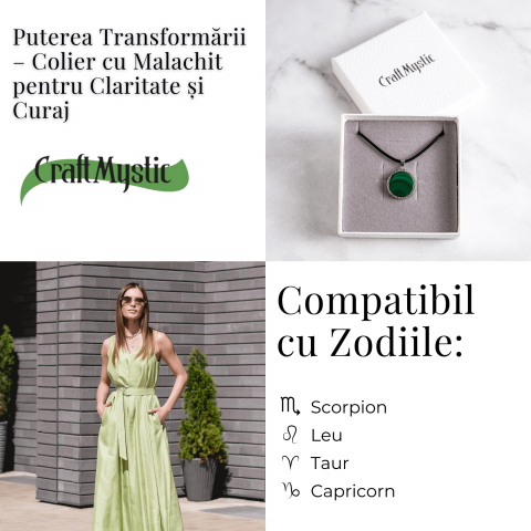Puterea transformarii – Colier cu malachit pentru claritate si curaj [4]