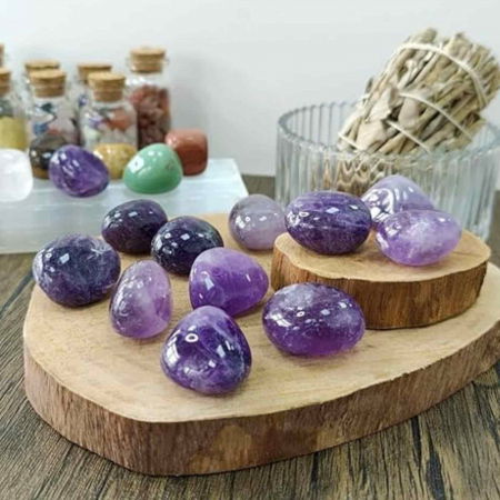 Piatra naturala de Ametist polisata 3-5 cm Ideala pentru Reiki si Vindecare Energetica [2]