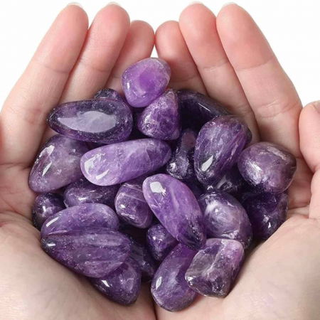 Piatra naturala de Ametist polisata 3-5 cm Ideala pentru Reiki si Vindecare Energetica [4]