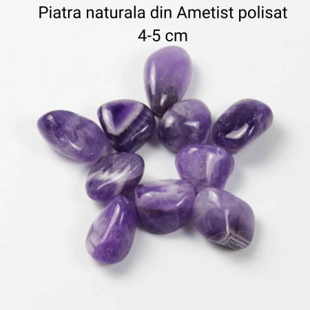 Piatra naturala de Ametist polisata 3-5 cm Ideala pentru Reiki si Vindecare Energetica [1]