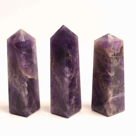 Fecioara - Turn din Ametist cu 4 laturi – Claritate mentala si echilibru spiritual