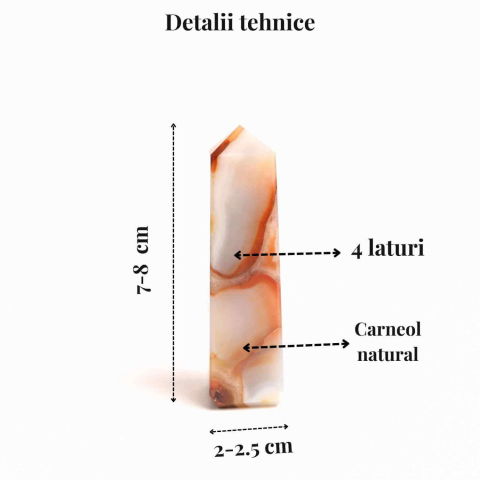 Turn din Carneol cu 4 laturi – Energie, curaj si prosperitate [3]