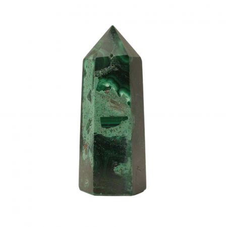 Vârfuri de Cristal - Turn din cristal natural Malachit 6-7 cm: Energie purificatoare si transformarea vietii tale