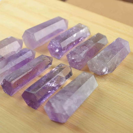 Turn de cristal semipretios vindecator hexagonal Ametist - Obelisc cu inaltimea intre 6-7 cm [5]