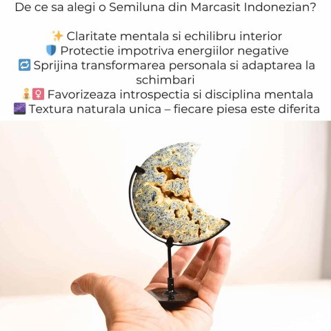 Semiluna Marcasit Indonezian – Cristal pentru claritate si introspectie [2]