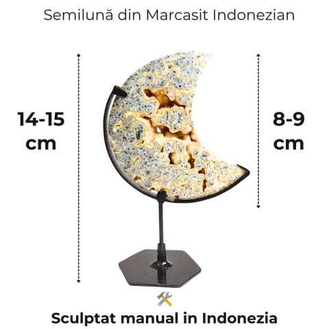 Semiluna Marcasit Indonezian – Cristal pentru claritate si introspectie [1]