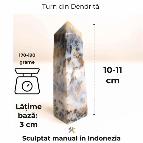 Turn din Agat Dendritic – Sustinere blanda pentru sufletul tau [1]