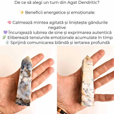 Turn din Agat Dendritic – Sustinere blanda pentru sufletul tau [4]