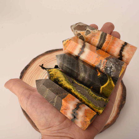 Turn din cristal natural unicat Jasp Bondar 8-9 cm - Protectie si echilibru [3]