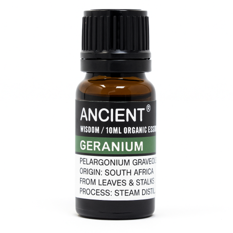 Ulei esențial organic Geranium 10 ml (Pelargonium graveolens) – floral, echilibrant, pentru difuzor & masaj diluat [0]