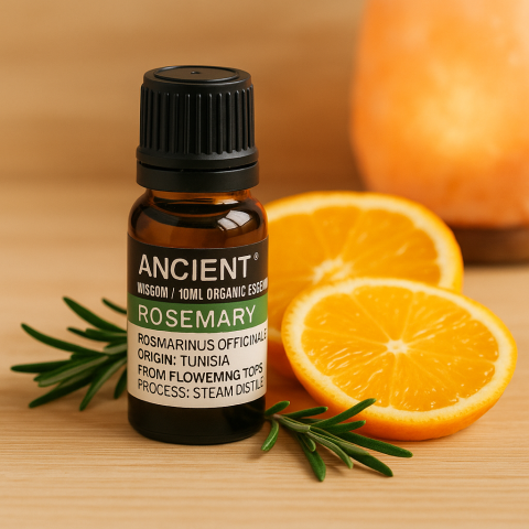 Ulei esential organic Rosemary 10 ml (Rosmarinus officinalis) – proaspat, tonic, pentru difuzor si scalp [1]