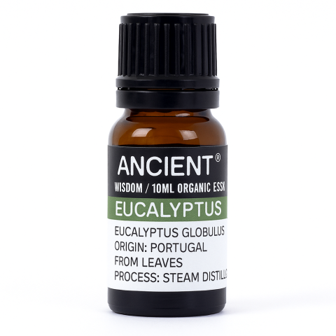 Instrumente și Accesorii Spirituale - Ulei esential organic Eucalyptus 10 ml (Eucalyptus globulus) – revigorant pentru difuzor, baie si masaj (diluat)