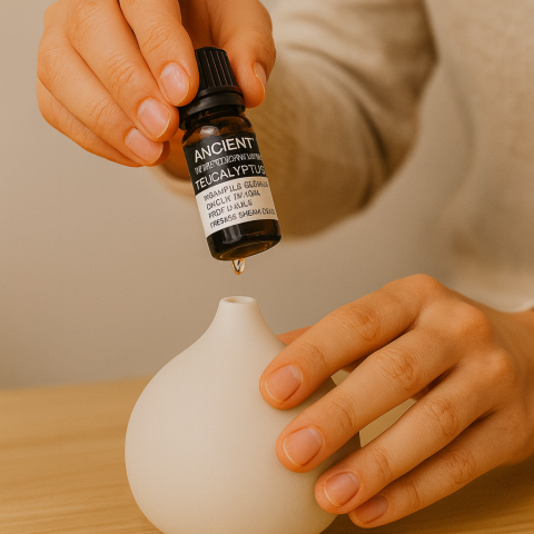 Ulei esential organic Eucalyptus 10 ml (Eucalyptus globulus) – revigorant pentru difuzor, baie si masaj (diluat) [1]