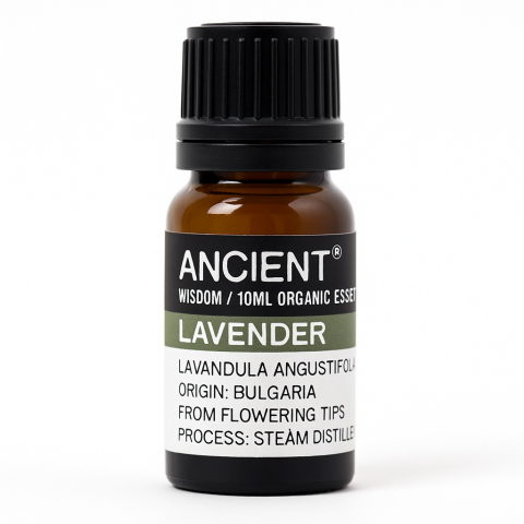 Instrumente și Accesorii Spirituale - Ulei esential organic Lavanda 10 ml (Lavandula angustifolia) – relaxant pentru difuzor, baie si ingrijirea pielii (diluat)