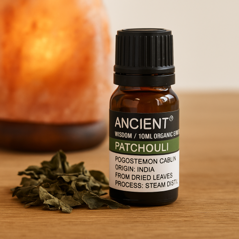 Ulei esential organic Patchouli 10 ml (Pogostemon cablin) – aroma orientala, pentru difuzor, parfumare & masaj (diluat) [1]