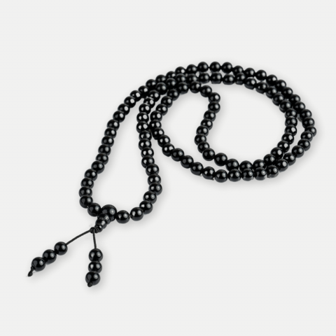 Meditatie si Spiritualitate - Protectie si Claritate – Colier cu Obsidian si Ciucure Boho