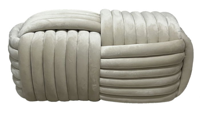 Bancheta catifea crem | Mobilier nautical CreativDeco [9]