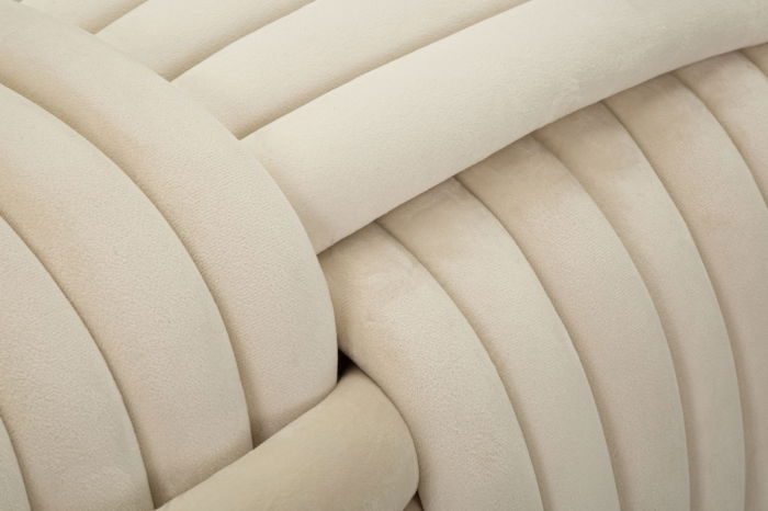 Bancheta catifea crem | Mobilier nautical CreativDeco [6]