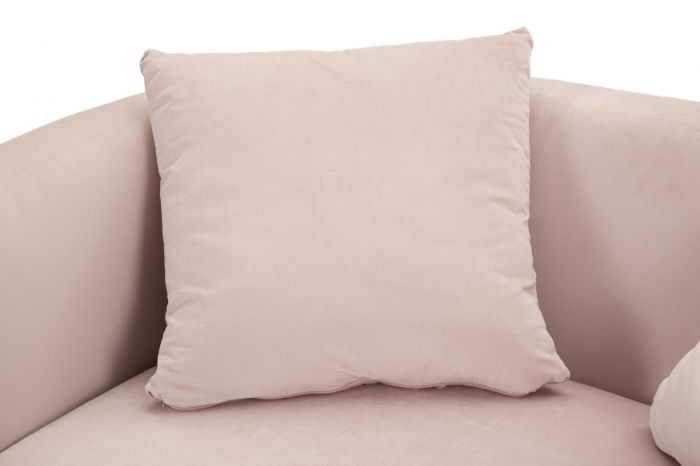 Canapea 2 locuri Bucuresti, catifea roz, creativdeco.ro [6]