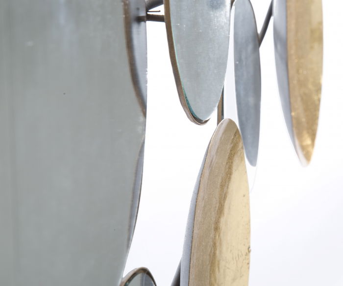 Decoratiune perete Globes, metal/oglinda, auriu [3]
