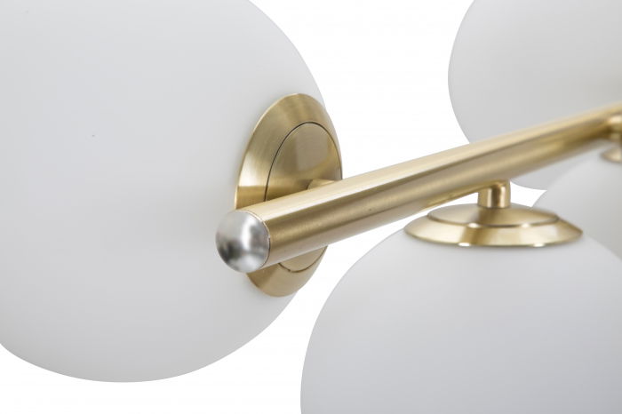 Lustra Glamy 7 lumini, auriu/alb, fier/sticla [5]