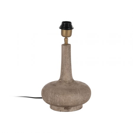 Scaune in Stil Japandi - Baza lampa compacta maro pentru decor minimalist|Accesorii pentru iluminat cald si natural