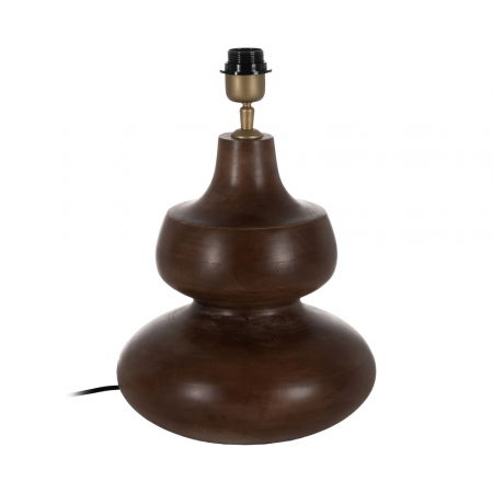 Scaune in Stil Japandi - Baza lampa robusta maro pentru decor elegant|Accesorii decorative din lemn masiv