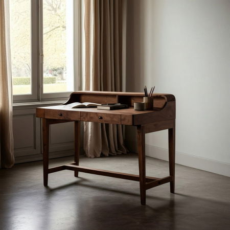 Birouri - Birou din lemn de mango cu margini curbate