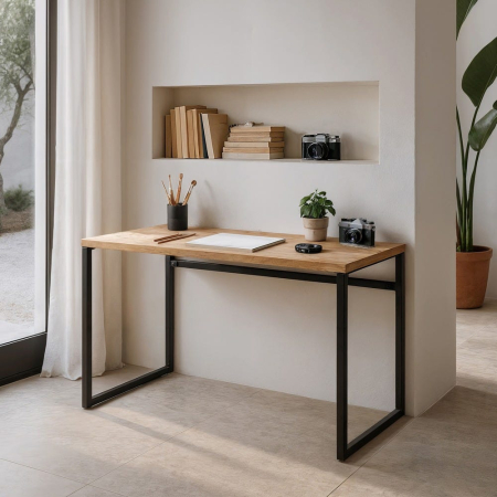 Birouri - Birou lemn mango metal industrial minimalist