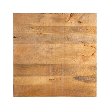 Mese - Blat de masă pătrat din lemn de mango natural 80x80