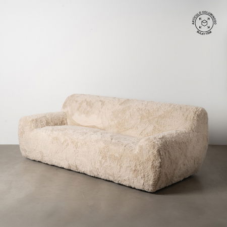 Boho - Canapea 3 locuri moderna blana bej